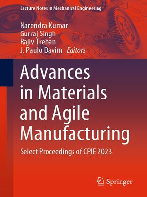 cover image of Advances in Materials and Agile Manufacturing